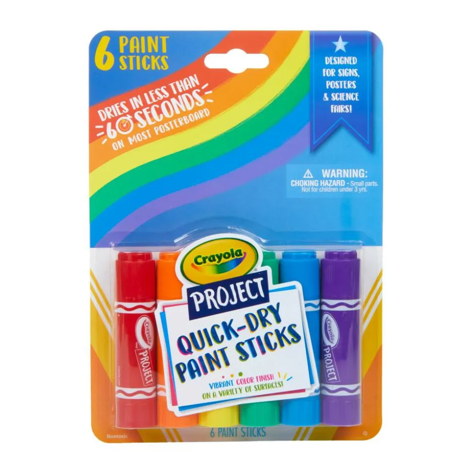 Crayola Project Quick-Dry Paint Sticks
