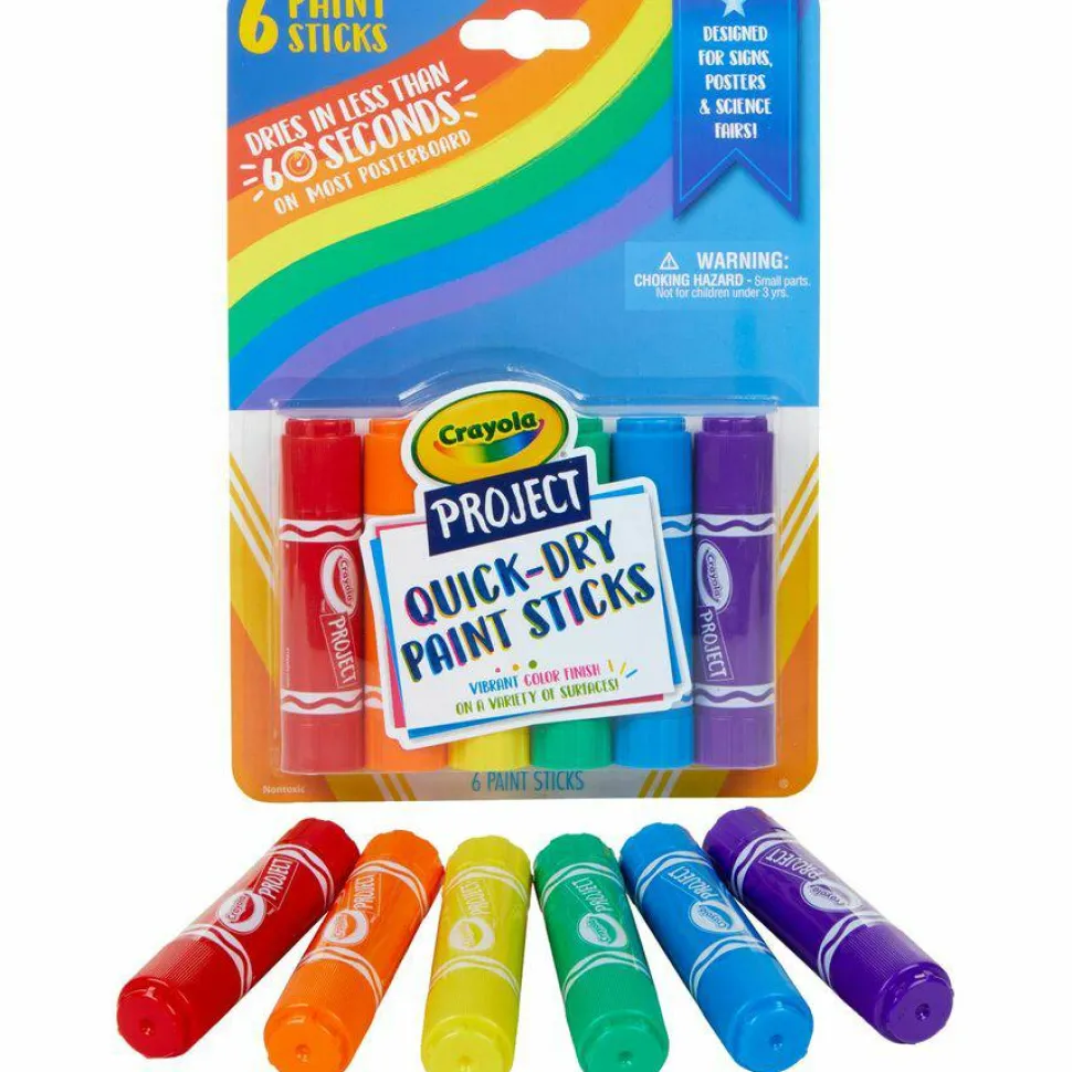 Crayola Project Quick-Dry Paint Sticks