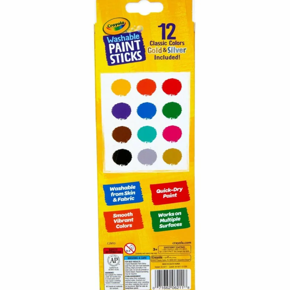 Crayola Project Quick-Dry Paint Sticks