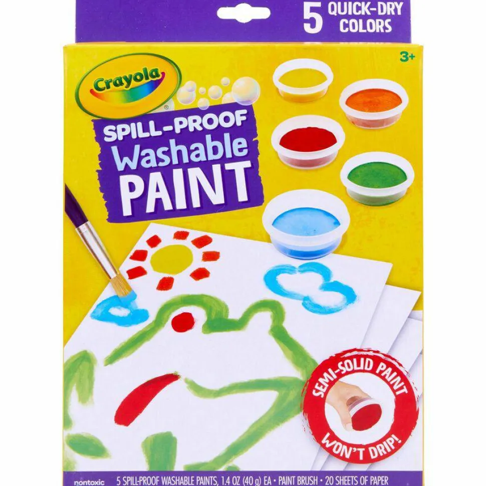 Crayola Spill Proof Washable Paint Set