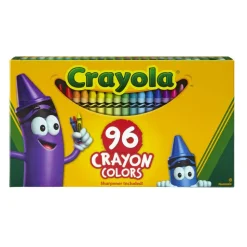 Crayola Standard Crayons With Built-In Sharpener, Assorted Colors, Big Box Of 96 Crayons
