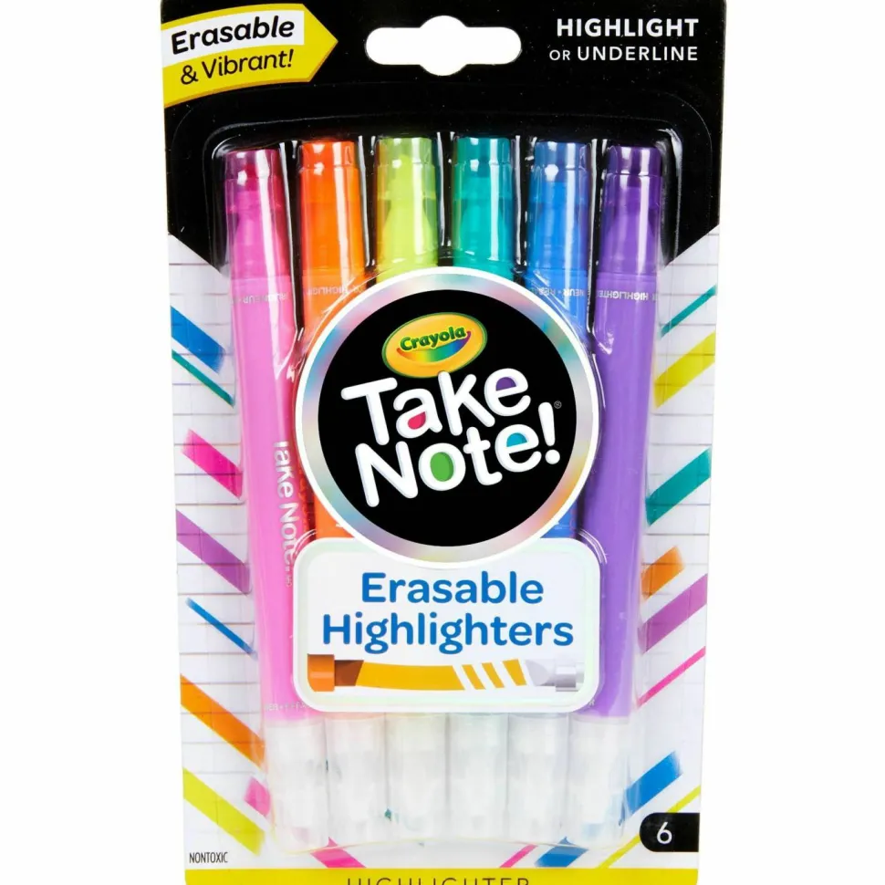 Crayola Take Note Erasable Highlighters