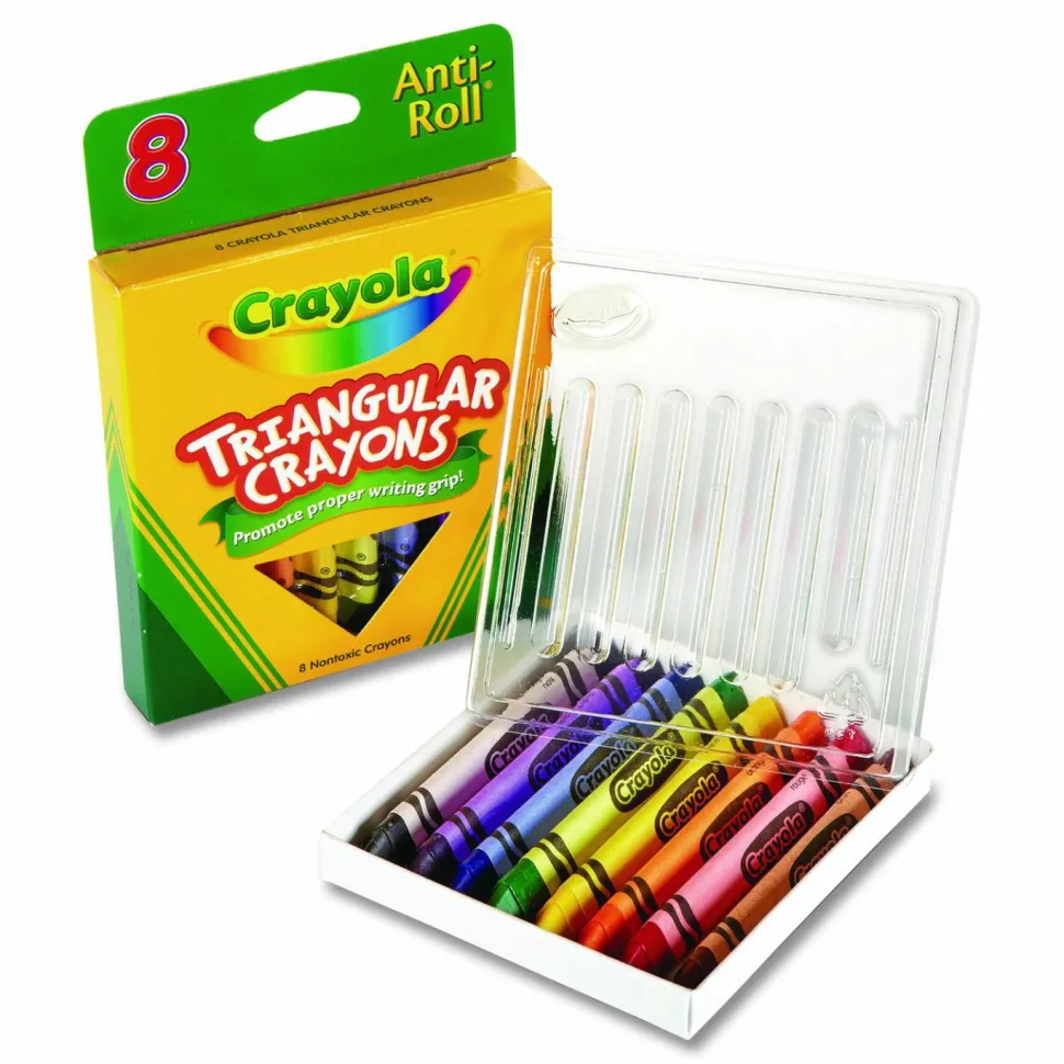 Crayola Triangular Crayons, Box Of 8