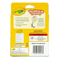 Crayola Triangular Crayons, Box of 16