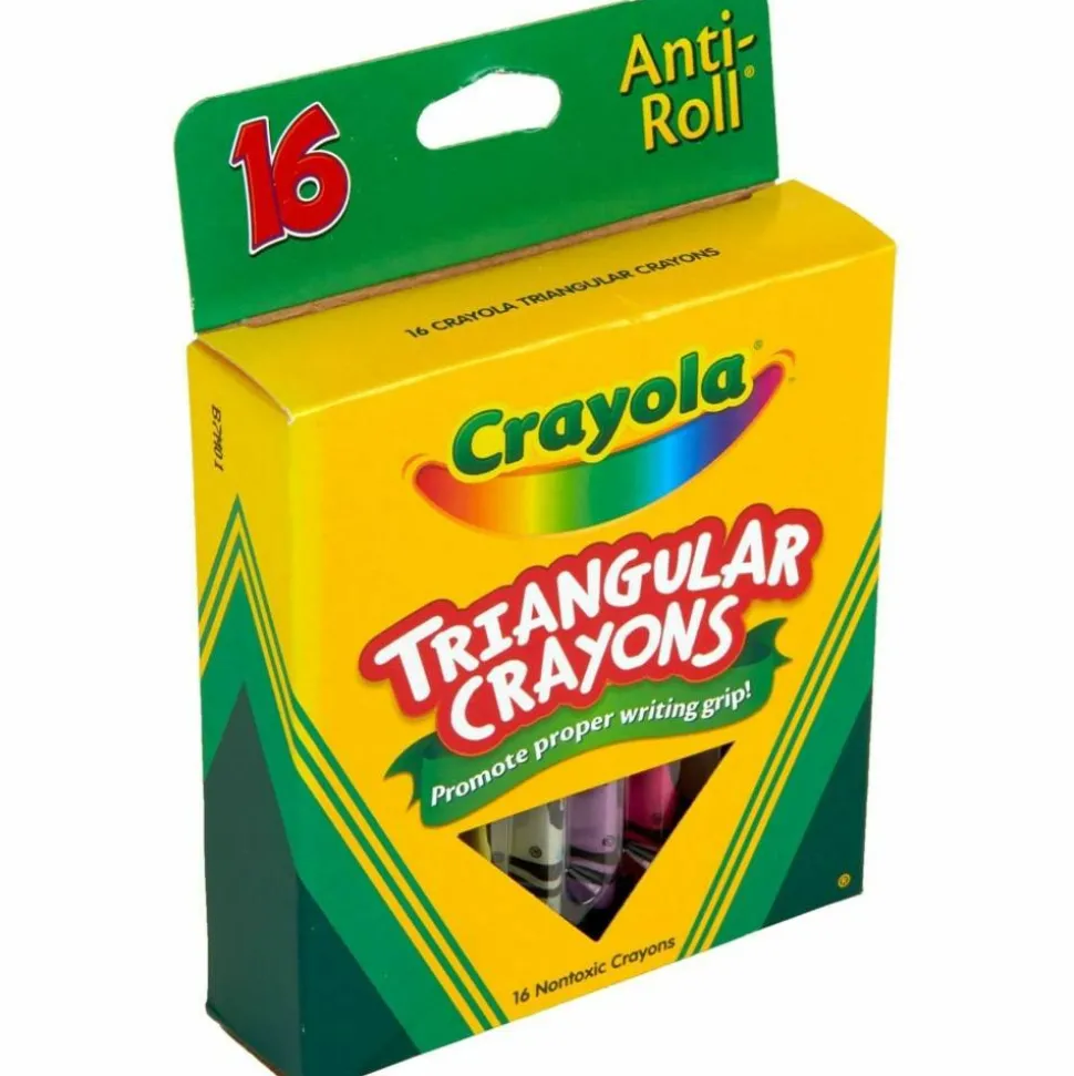 Crayola Triangular Crayons, Box of 16