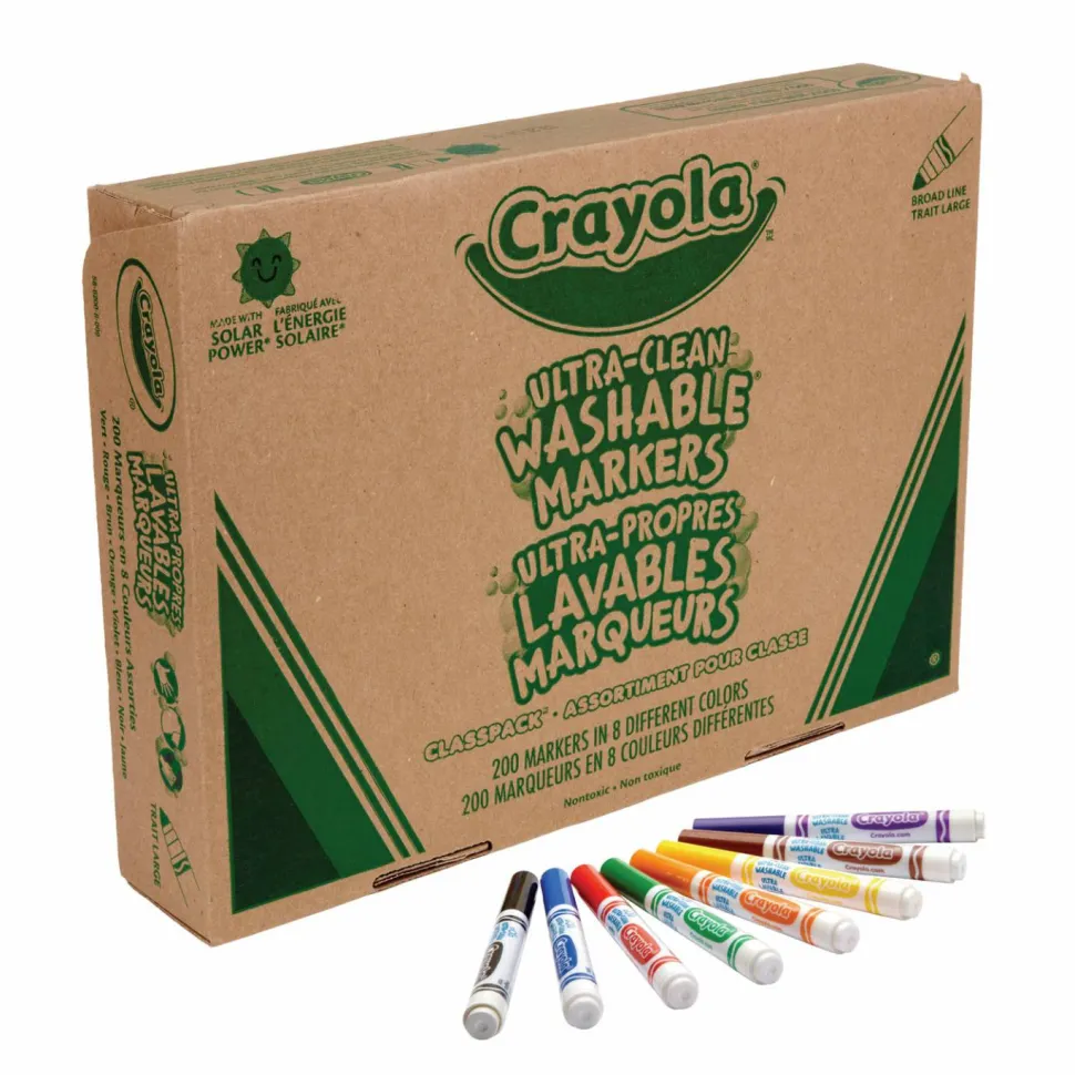 Crayola Washable Broad-Line Marker Classpack, Pack Of 200