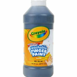 Crayola Washable Finger Paint, 16 Oz., Black