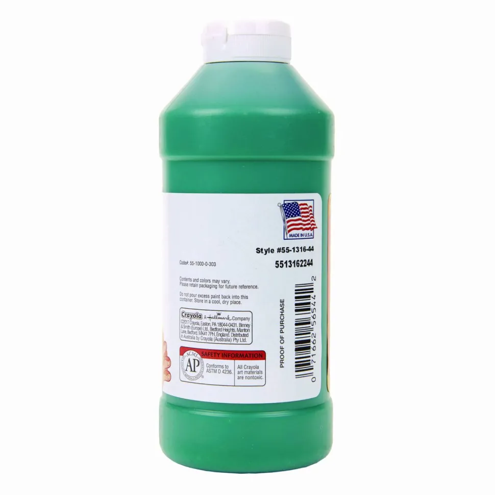 Crayola Washable Finger Paint, 16 Oz., Green