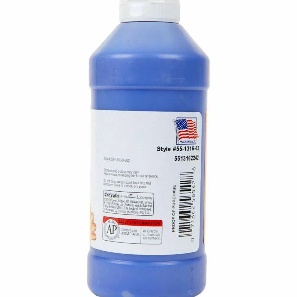 Crayola Washable Finger Paint, 16 Oz., Blue