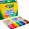 Crayola Washable Markers, Broad Line, Assorted Classic Colors, Box Of 12