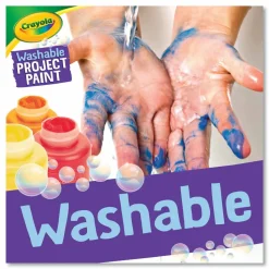 Crayola Washable Paint, 2 Oz, Pack Of 6