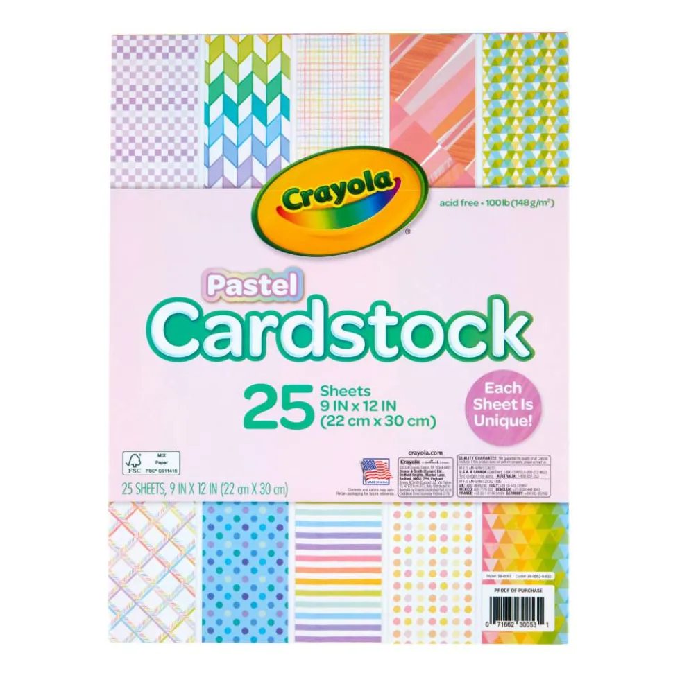 Crayola Pastel Cardstock
