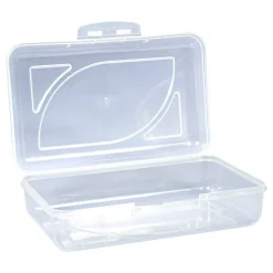 Cra-Z-Art Plastic School Box, 2-3/16”H x 5-3/16”W x 8”D, Clear