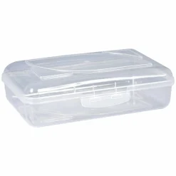 Cra-Z-Art Plastic School Box, 2-3/16”H x 5-3/16”W x 8”D, Clear