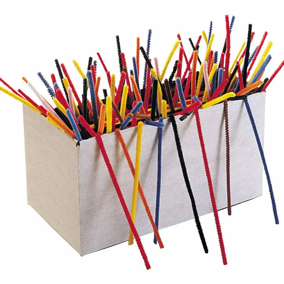 Creativity Street Chenille Stems, 4mm x 12", Assorted Colors, Box Of 1000