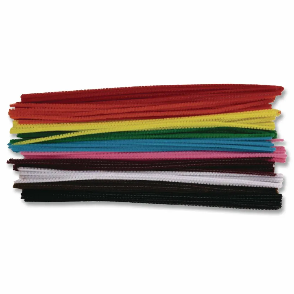 Creativity Street Chenille Stems, 4mm x 12", Assorted Colors, Box Of 1000