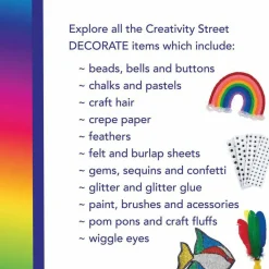 Creativity Street Chenille Kraft Bright Hues Feathers, Assorted Colors, 1 Oz