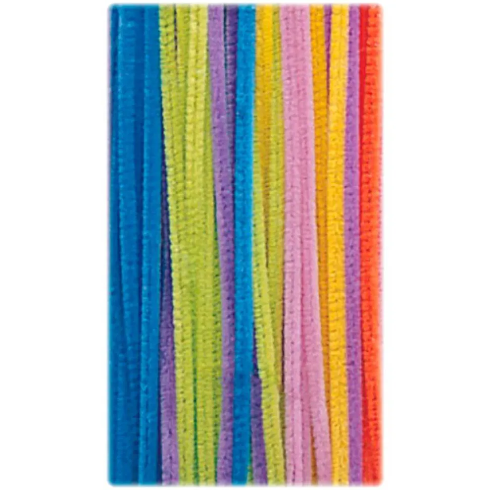 Creativity Street Jumbo Chenille Pipe Cleaners, 12" 1/4", Neon, Pack of 100