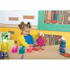 Creativity Street No-Spill Round Paint Cups With Colored Lids
