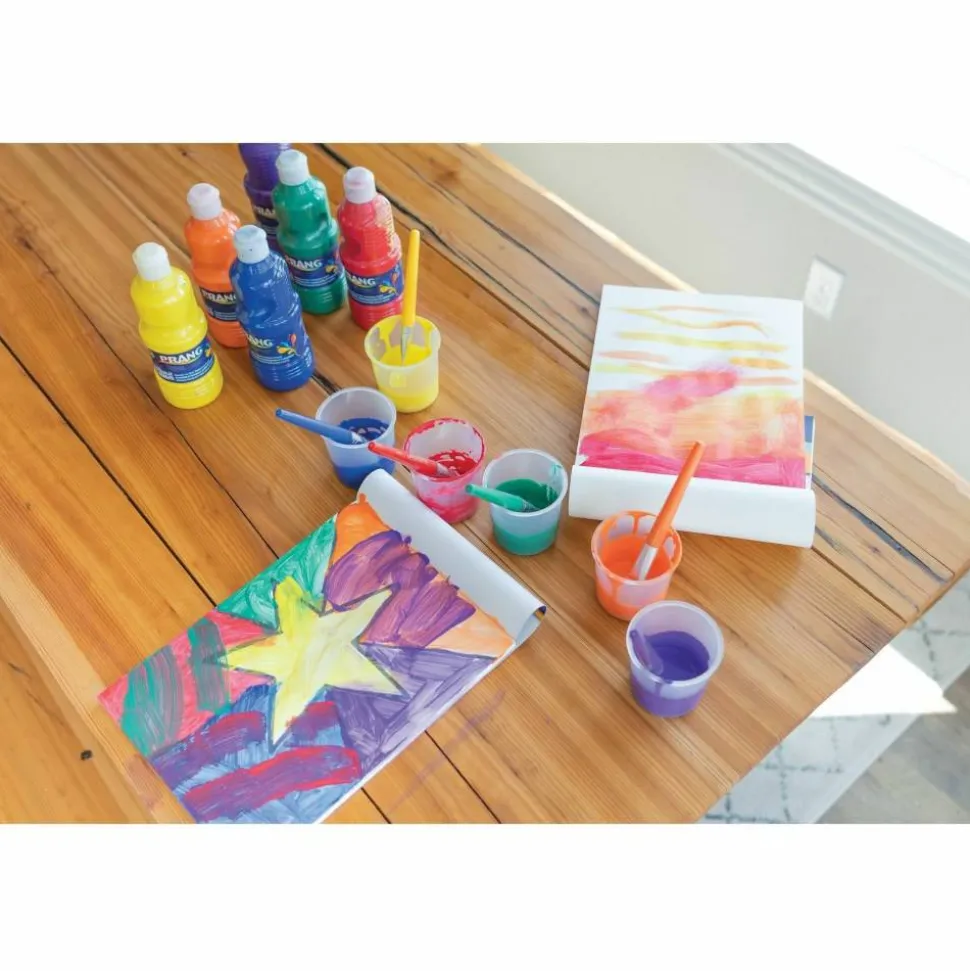 Creativity Street No-Spill Round Paint Cups With Colored Lids