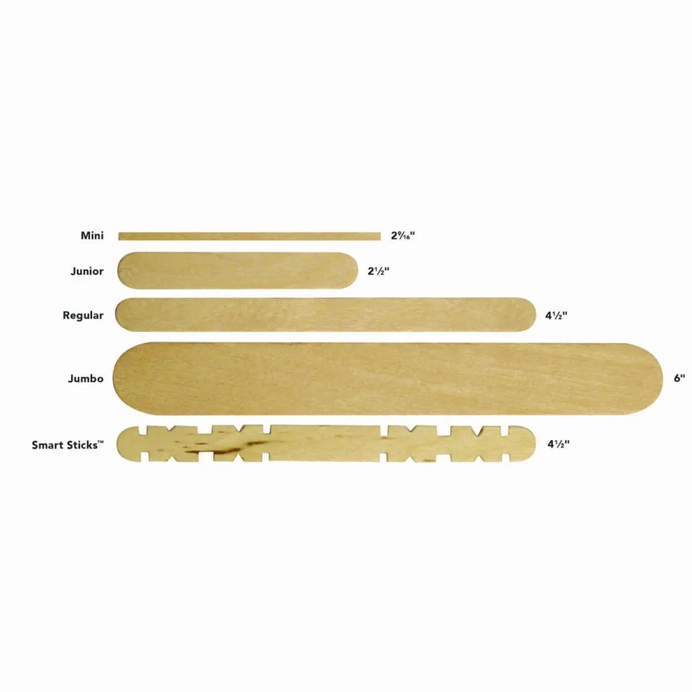 Creativity Street Wood Crafts Jumbo Craft Sticks, 6" x 3/4" x 2mm, Natural, Box Of 500