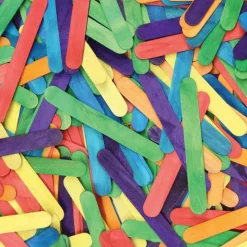 Creativity Street Wood Crafts Jumbo Craft Sticks, 6" x 3/4" x 2mm, Color, Box Of 500