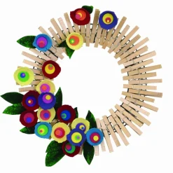 Creativity Street Wood Spring Clothespins, 3.38" Length, Natural, 50/Pack