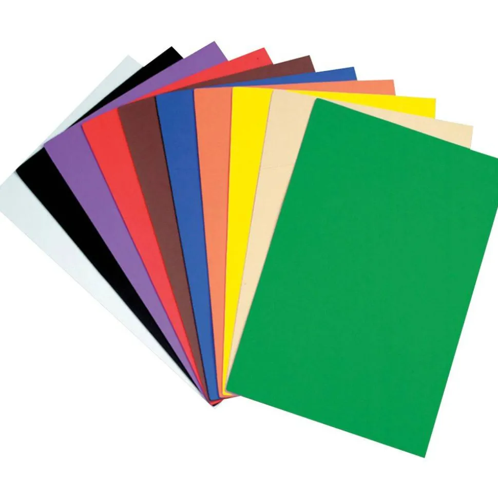 Creativity Street Foam Sheets, 12" x 18", Pack Of 10, Assorted Colors