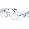 Crews Law Over-The-Glasses Safety Glasses, Gray Frames, Clear Antifog Lenses