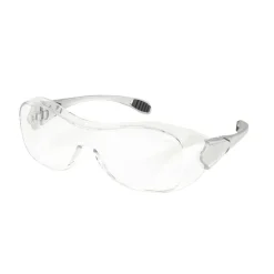 Crews Law Over-The-Glasses Safety Glasses, Gray Frames, Clear Antifog Lenses
