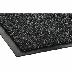 Crown Cross-Over Wiper/Scraper Mat, Rectangular, Gray Carpeted Surface, 36