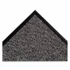 Crown Dust-Star Microfiber Wiper Mat, Rectangular, Charcoal Gray Carpeted Surface, 36" x 10 ft
