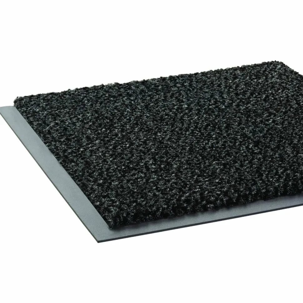 Crown Dust-Star Wiper Mat, 48" x 72", Charcoal