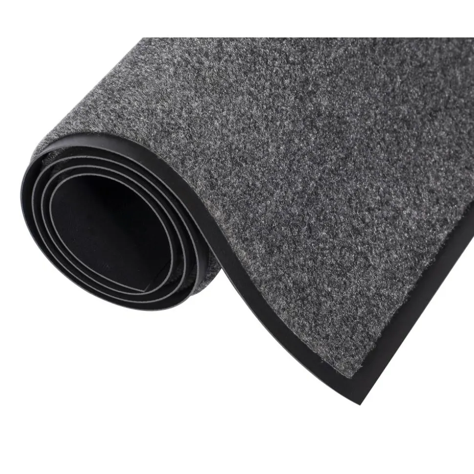 Crown Eco-Step Wiper Mat, 36" x 60", 100% Recycled, Charcoal