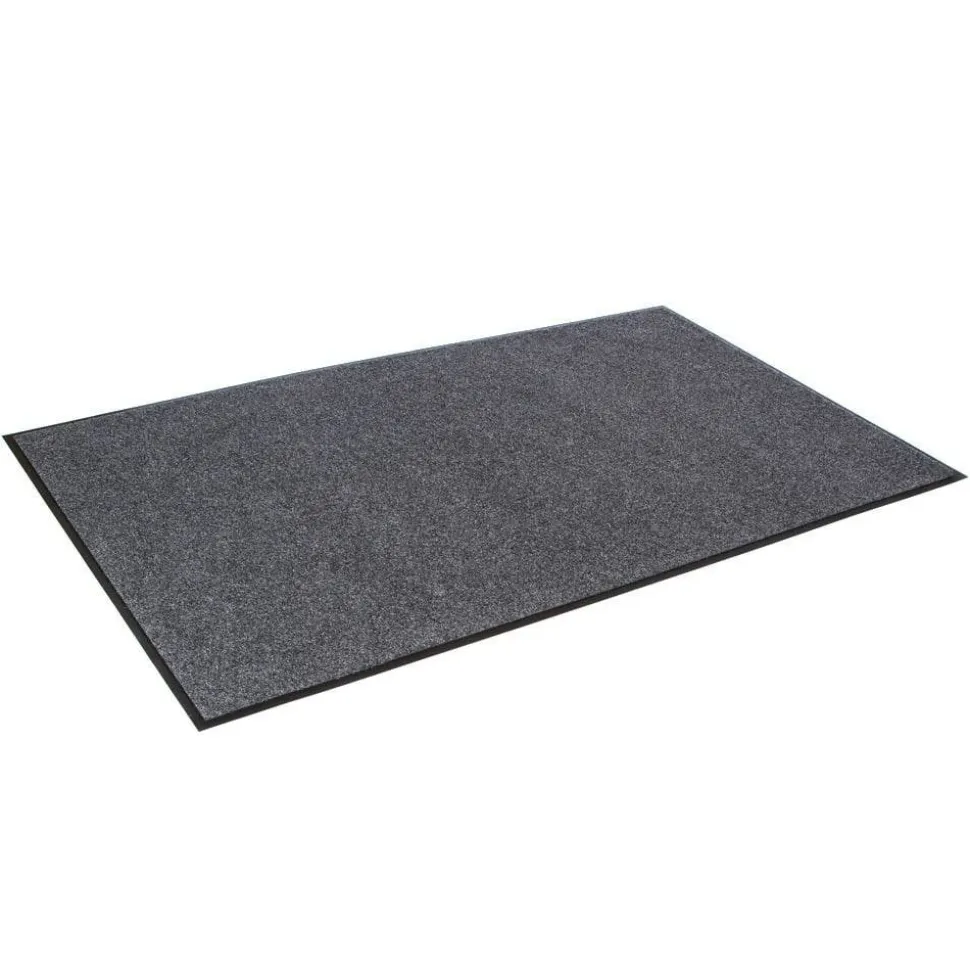 Crown Eco-Step Wiper Mat, 36" x 60", 100% Recycled, Charcoal