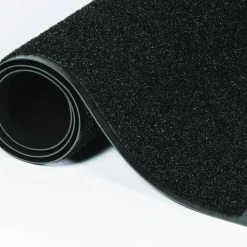 Crown Jasper Indoor/Outdoor Scraper Mat, Black Cut Pile Nylon Surface, 36