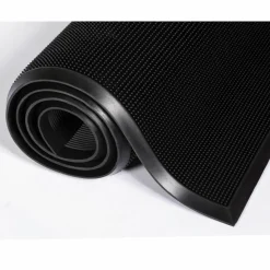 Crown Mats Mat-A-Dor Rubber Fingertip Scraper Mat - Entryway, Floor, Home, Office, Indoor, Outdoor - 32"x24"x 0.625" Thickness - MASR42BK