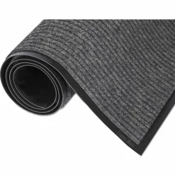 Crown Needle Rib Wipe And Scrape Mat, 36" x 60", Gray