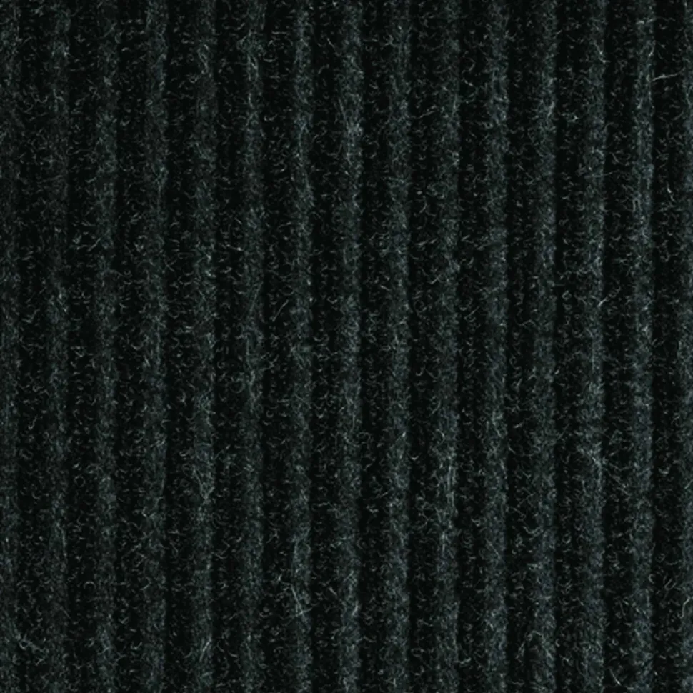 Crown Needle-Rib Wiper/Scraper Mat, Rectangular, Charcoal Gray Ribbed Surface, 36" x 60"