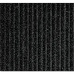 Crown Needle-Rib Wiper/Scraper Mat, Rectangular, Charcoal Gray Ribbed Surface, 36" x 48"
