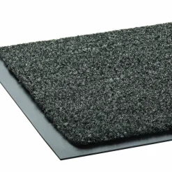Crown Rely-On Olefin Indoor Wiper Mat, Rectangular, Charcoal Gray Cut Pile Surface, 48" x 72"