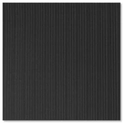 Crown Ribbed Vinyl Anti-Fatigue Mat, Rectangular, Black Ribbed Surface, 36" x 12 ft