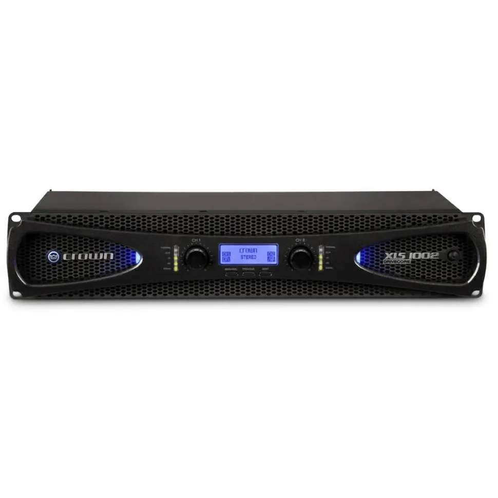 Crown XLS 1002 Amplifier - 700 W RMS - 2 Channel - Black