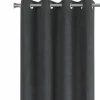 Curtain Panel, 2pcs Set, 54"W X 95"L, Room Darkening, Grommet, Living Room, Bedroom, Kitchen, Grey Micro Suede, Contemporary, Modern