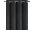 Curtain Panel, 2pcs Set, 54"W X 84"L, Room Darkening, Grommet, Living Room, Bedroom, Kitchen, Grey Velvet, Contemporary, Modern