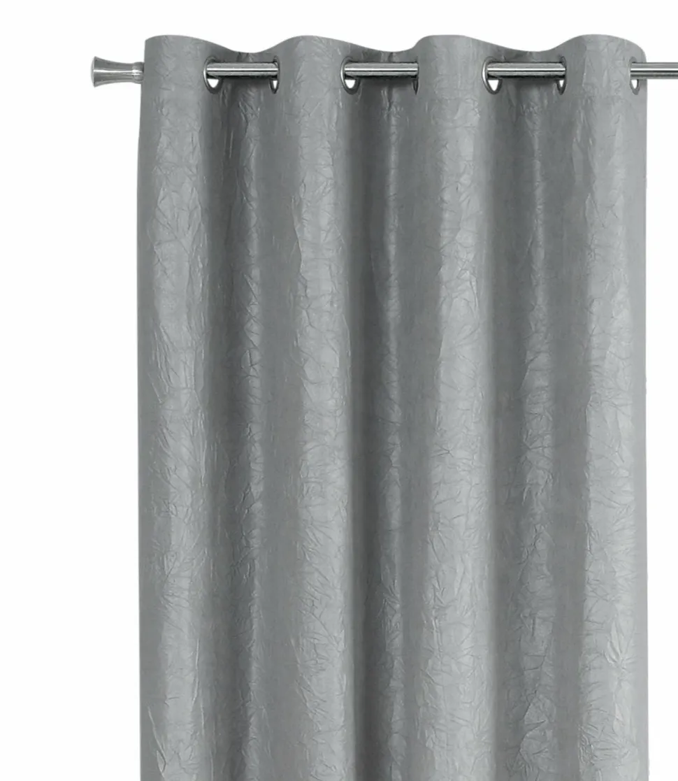 Curtain Panel, 2pcs Set, 54"W X 95"L, Room Darkening, Grommet, Living Room, Bedroom, Kitchen, Grey Micro Suede, Contemporary, Modern