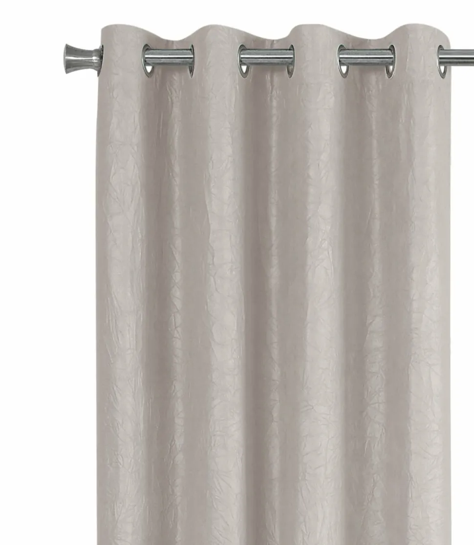 Curtain Panel, 2pcs Set, 54"W X 95"L, Room Darkening, Grommet, Living Room, Bedroom, Kitchen, Beige Micro Suede, Contemporary, Modern