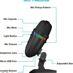 Cyber Acoustics Teton CVL-2009 Wired Microphone
