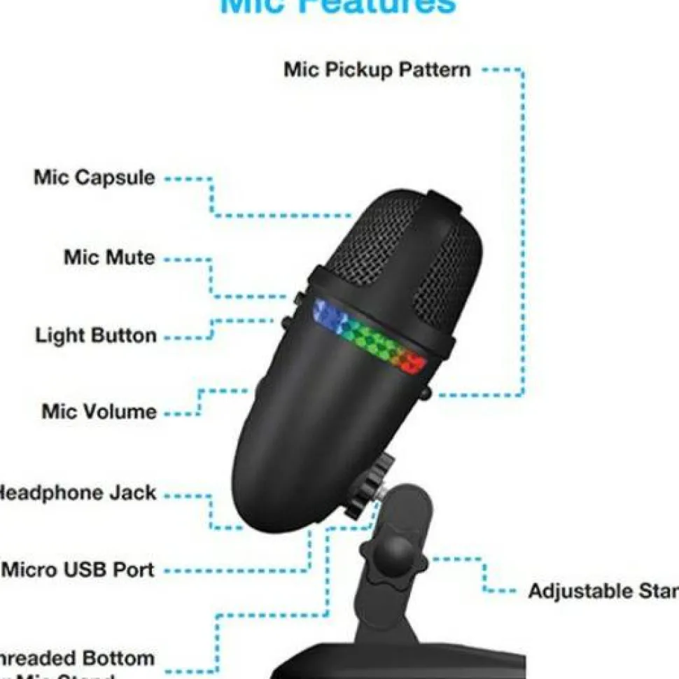 Cyber Acoustics Teton CVL-2009 Wired Microphone