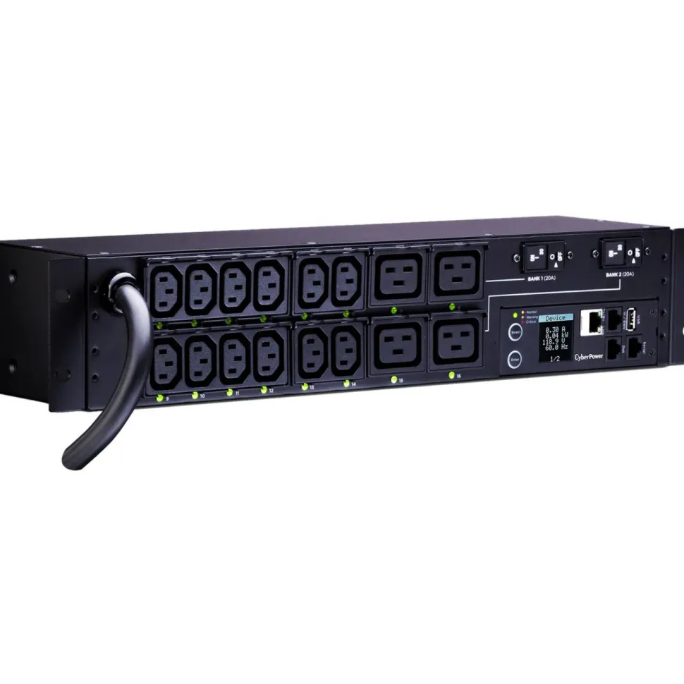 CyberPower PDU81008 200 - 240 VAC 30A Switched Metered-by-Outlet PDU